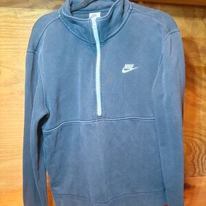 Nike Navy Half-Zip Sweatshirt
